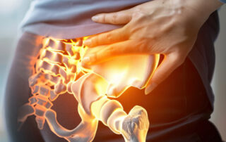 Can a curved spine cause hip pain